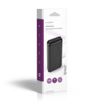 Nedis Powerbank | 20000 mAh | 1.5 / 2.0 / 3.0 A | Antal utgångar: 2 | Utgångsanslutning: 1x USB-A / 1x USB-C™ | Ingångsanslutning: 1x Micro USB / 1x USB-C™ | PD2.0 18W | Litium-polymer