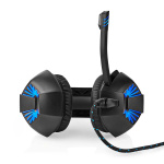 Nedis Gaming Headset | Over-Ear | Stereo | USB Type-A / 2x 3.5 mm | Vikbara Mikrofon | 2.20 m | LED