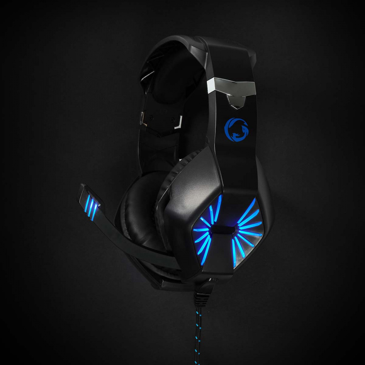 Nedis Gaming Headset | Over-Ear | Stereo | USB Type-A / 2x 3.5 mm | Vikbara Mikrofon | 2.20 m | LED