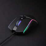Nedis Gaming Mus | Trådbundet | 800 / 1200 / 2400 / 3200 / 4800 / 7200 dpi | Justerbar DPI | Antal knappar: 6 | Högerhänt | 1.50 m | LED
