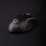 Nedis Gaming Mus | Trådbundet | 800 / 1200 / 2400 / 3200 / 4800 / 7200 dpi | Justerbar DPI | Antal knappar: 6 | Högerhänt | 1.50 m | LED