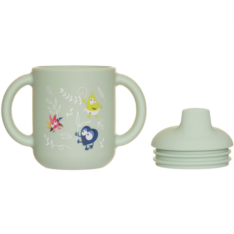 Babblarna Silikonmugg med lock, I naturen Babblarna Silikonmugg med lock, I naturen