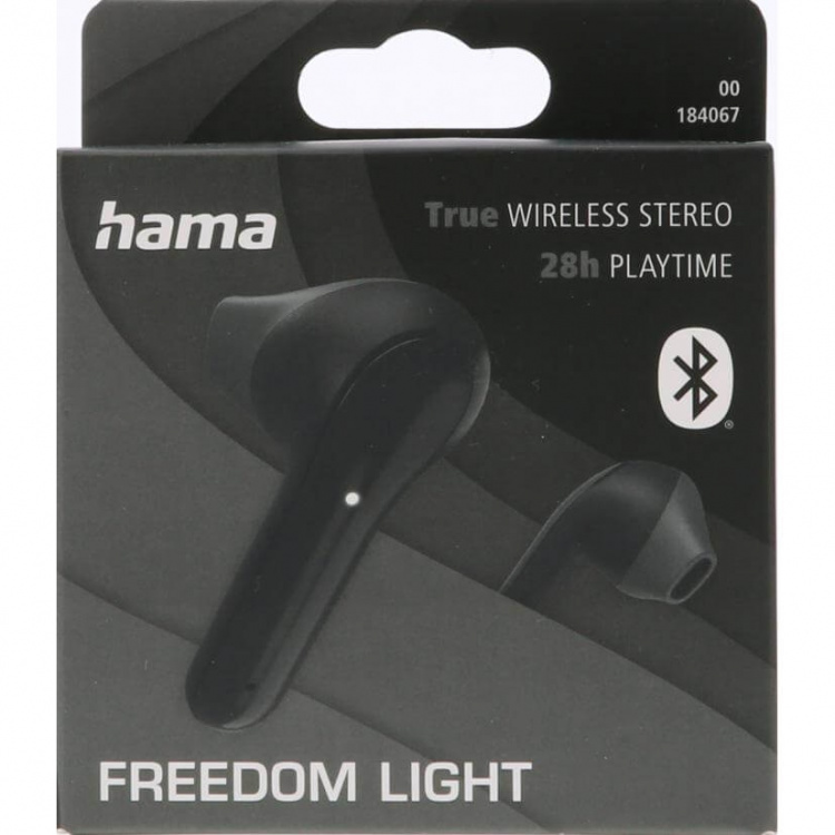 Hama Hörlur Freedom In-Ear TWS Svart