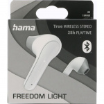Hama Hörlur Freedom In-Ear TWS Vit
