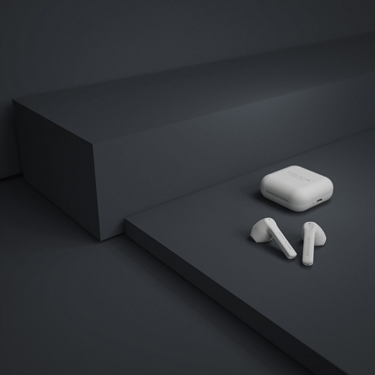 Happy Plugs Hörlur Air 1 Go In-Ear TWS Vit