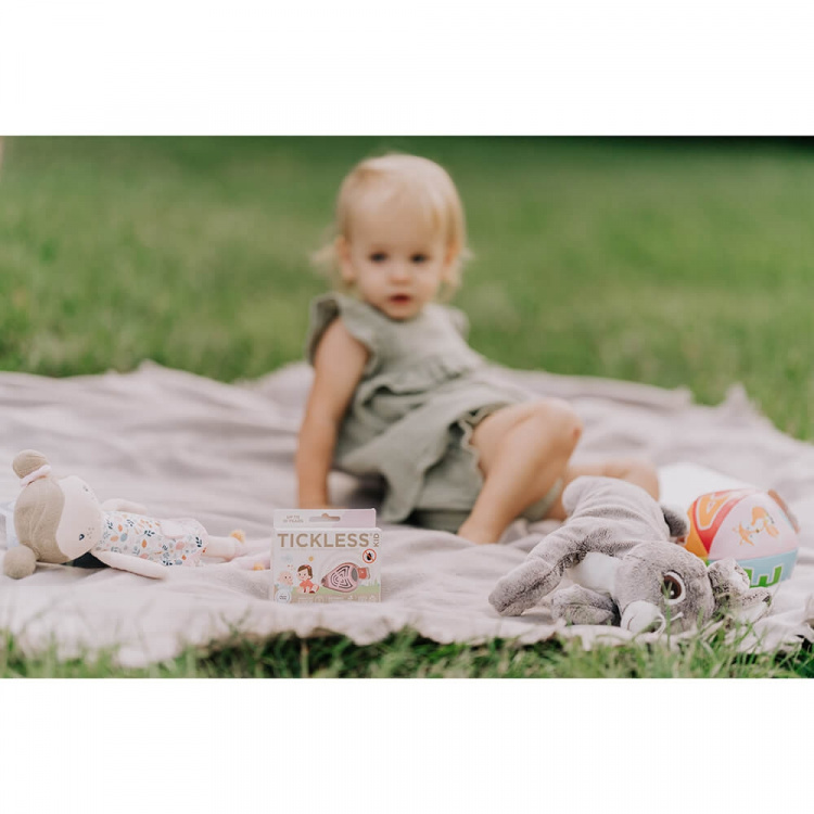 TICKLESS Fästingskydd Baby/Barn Rosa