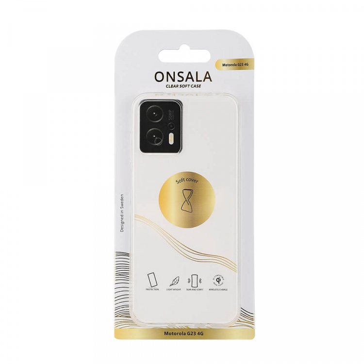 Onsala Mobilskal TPU Transparent - Motorola Moto G23 4G