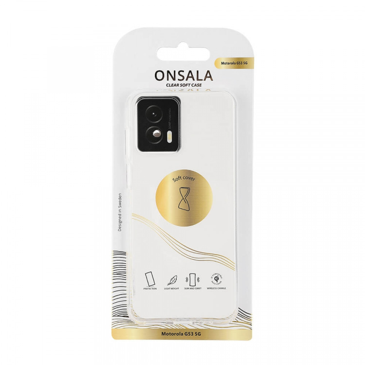 Onsala Mobilskal TPU Transparent - Motorola Moto G53 5G Onsala Mobilskal TPU Transparent - Motorola Moto G53 5G