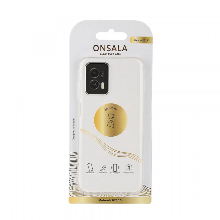 Onsala Mobilskal TPU Transparent - Motorola Moto G73 5G