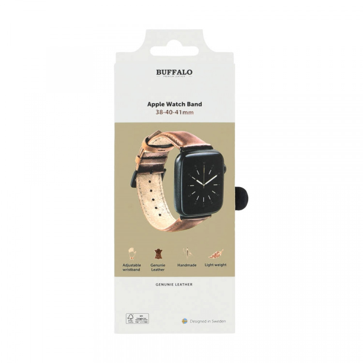 Buffalo Klockarmband Brun Apple Watch 38/40/41mm Buffalo Klockarmband Brun Apple Watch 38/40/41mm