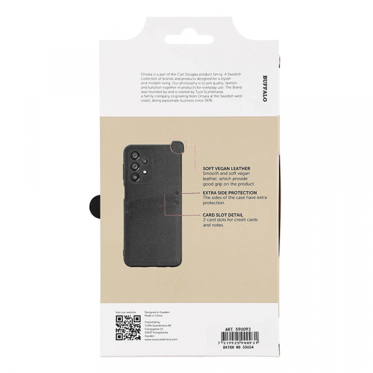 Buffalo Mobilskal PU Svart - Samsung Galaxy A23 5G Buffalo Mobilskal PU Svart - Samsung Galaxy A23 5G