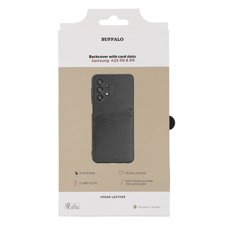 Buffalo Mobilskal PU Svart - Samsung Galaxy A23 5G Buffalo Mobilskal PU Svart - Samsung Galaxy A23 5G