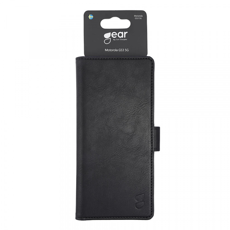 Gear Mobilfodral 3 Kortfack Svart - Motorola Moto G53 5G Gear Mobilfodral 3 Kortfack Svart - Motorola Moto G53 5G