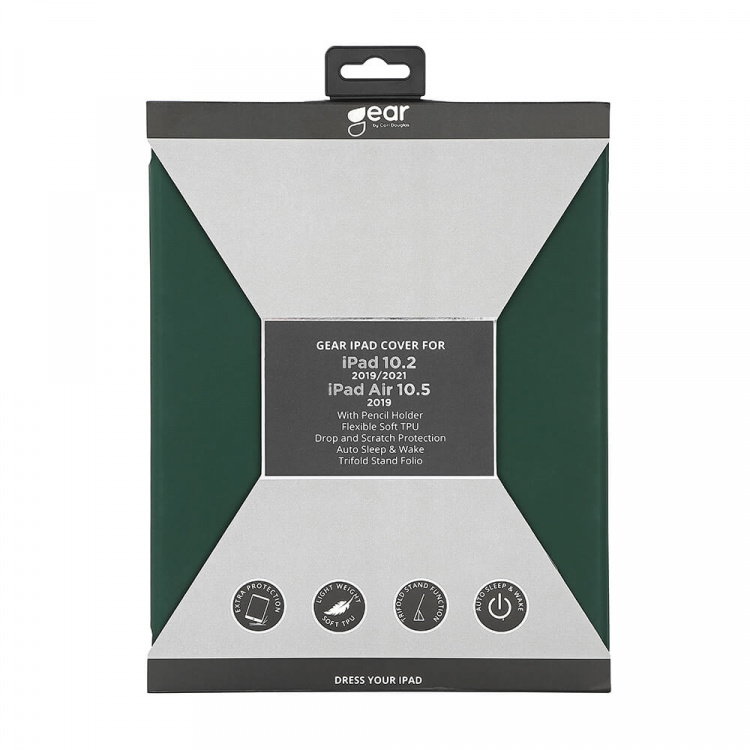Gear Tabletfodral Soft Touch Grön iPad 10.2 Gear Tabletfodral Soft Touch Grön iPad 10.2