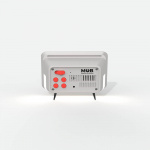 Mobility On Board Clock with Light TV Retro Black/Grey