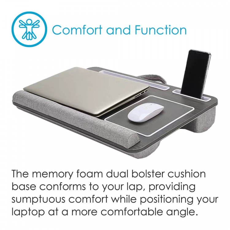 Desire2 Laptopställ för Knät Högerhänt Version Grå