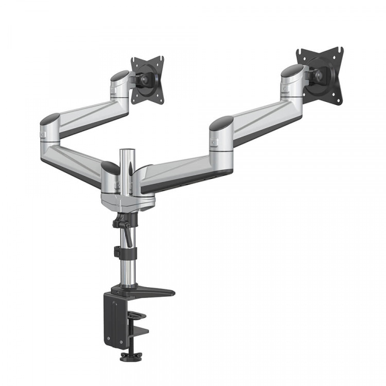 Desire2 Monitor Arm Duo Aluminium Gas