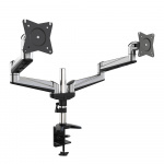 Desire2 Monitor Arm Duo Aluminium Gas