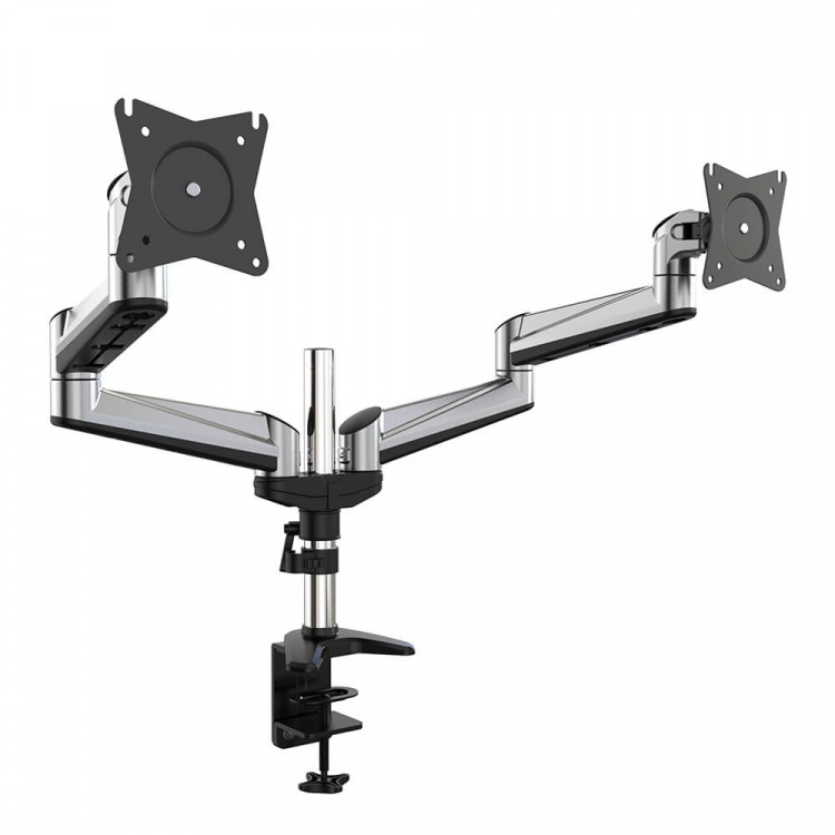 Desire2 Monitor Arm Duo Aluminium Gas