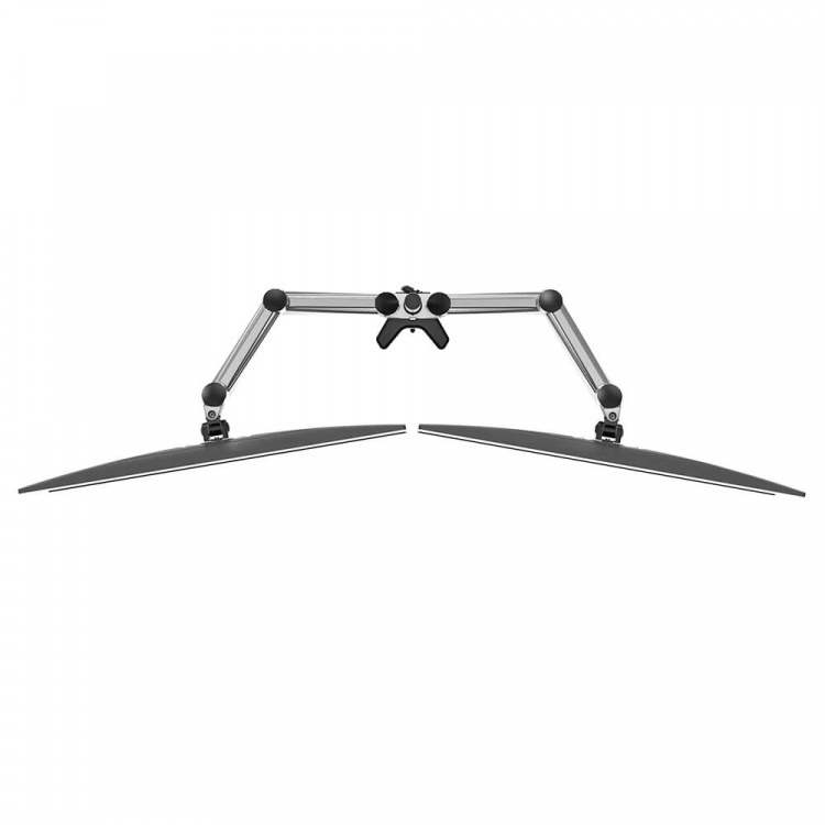Desire2 Monitor Arm Duo Aluminium Gas