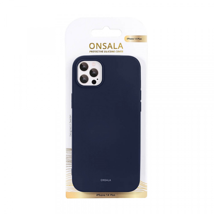 Onsala Mobilskal Silikon Dark Blue - iPhone 14 Plus