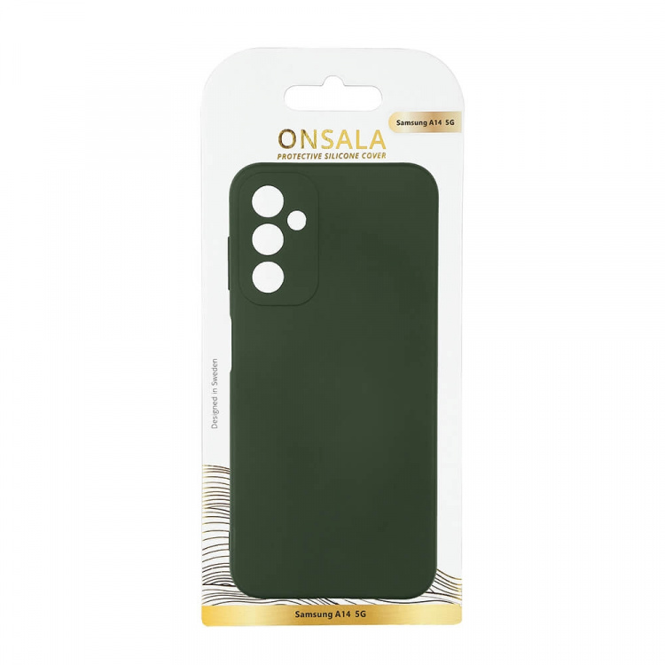 Onsala Mobilskal Silikon Olive Green - Samsung Galaxy A14 5G / A14 4G