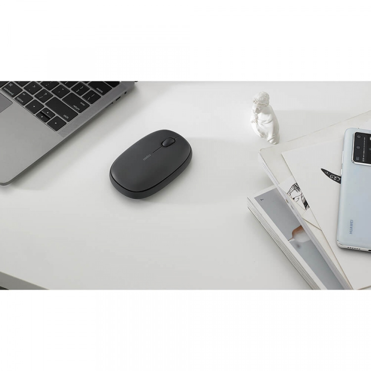 Rapoo Trådlös Mus M660 Silent Multi-Mode Mörkgrå Rapoo Trådlös Mus M660 Silent Multi-Mode Mörkgrå