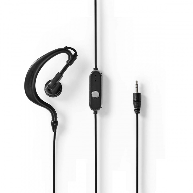 Nedis Walkie-talkie Set | 2 handenheter | Upp till 6 km | Frekvens kanaler: 8 | PTT / VOX | 180 min | Hörlursuttag | 2 Headset | Svart