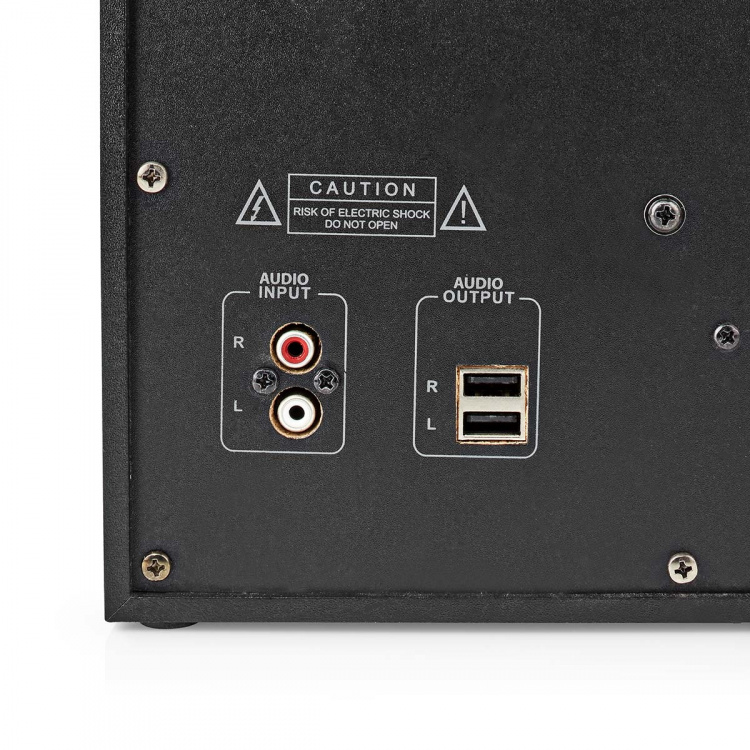 Nedis Gaming högtalare | Högtalarkanaler: 2.1 | Strömadapter | 3.5 mm Hane | 75 W | LED | Volymkontroll