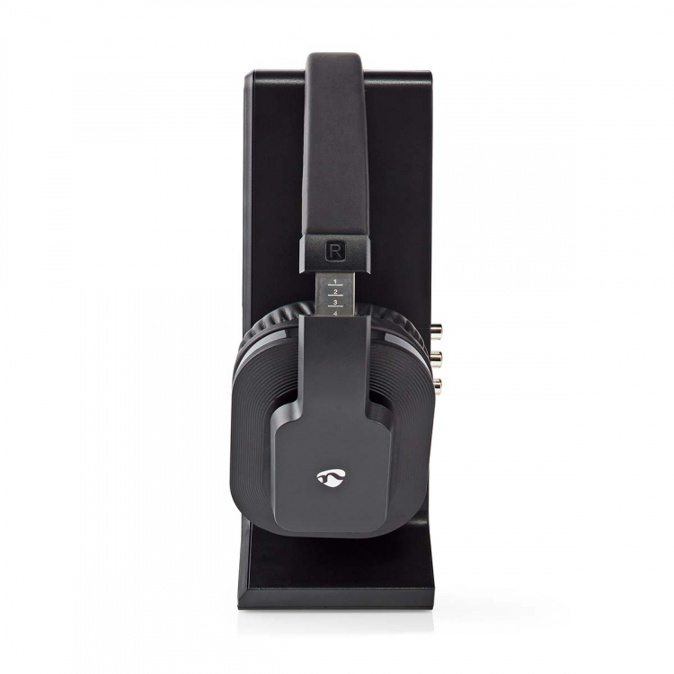 Nedis Trådlösa TV-hörlurar | Wi-Fi | Over-Ear | Maximal batteritid: 8 timmar | 25 m | Digitalt ljud | Batteri docka | Svart Nedis Trådlösa TV-hörlurar | Wi-Fi | Over-Ear | Maximal batteritid: 8 timmar | 25 m | Digitalt ljud | Batteri docka | Svart