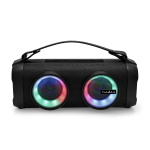 Nedis Bluetooth® Party Boombox | 5 timmar | 2.0 | 24 W | Uppspelning av media: AUX / USB | X4 | Synkroniseringsbar | Bärhandtag | Festljus | Svart