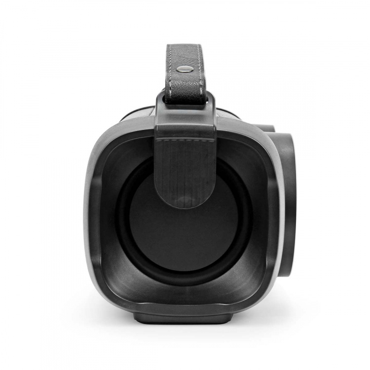 Nedis Bluetooth® Party Boombox | 5 timmar | 2.0 | 24 W | Uppspelning av media: AUX / USB | X4 | Synkroniseringsbar | Bärhandtag | Festljus | Svart