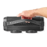 Nedis Bluetooth® Party Boombox | 5 timmar | 2.0 | 24 W | Uppspelning av media: AUX / USB | X4 | Synkroniseringsbar | Bärhandtag | Festljus | Svart