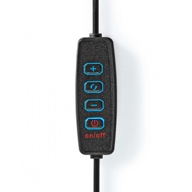 Nedis Ringljus | 10 inch | 120 LED\'s | 2700 - 6700 K | Skrivbord | Svart Nedis Ringljus | 10 inch | 120 LED\'s | 2700 - 6700 K | Skrivbord | Svart