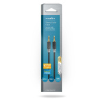 Nedis Stereoljudkabel | 3.5 mm Hane | 3.5 mm Hane | Guldplaterad | 0.50 m | Rund | Antracit | Låda