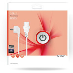 Nedis Strömkabel | Strömkontakt Hane | IEC-320-C13 | Vinklat | Rak | Nickelplaterad | 10.0 m | Rund | PVC | Vit | Låda Nedis Strömkabel | Strömkontakt Hane | IEC-320-C13 | Vinklat | Rak | Nickelplaterad | 10.0 m | Rund | PVC | Vit | Låda