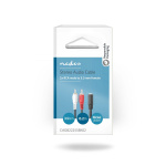 Nedis Stereoljudkabel | 2x RCA Hane | 3.5 mm Hona | Nickelplaterad | 0.20 m | Rund | Låda Nedis Stereoljudkabel | 2x RCA Hane | 3.5 mm Hona | Nickelplaterad | 0.20 m | Rund | Låda