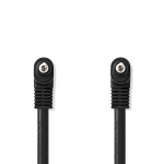 Nedis Audio Video-kabel | 3.5 mm Hane | 3.5 mm Hane | Nickelplaterad | 1.00 m | Rund | PVC | Svart