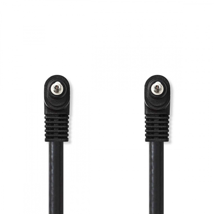 Nedis Audio Video-kabel | 3.5 mm Hane | 3.5 mm Hane | Nickelplaterad | 1.00 m | Rund | PVC | Svart