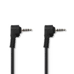 Nedis Audio Video-kabel | 3.5 mm Hane | 3.5 mm Hane | Nickelplaterad | 2.00 m | Rund | PVC | Svart