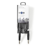 Nedis Stereoljudkabel | 6.35 mm Hane | 6.35 mm Hane | Nickelplaterad | 3.00 m | Rund | Mörkgrå | Kartonghylsa Nedis Stereoljudkabel | 6.35 mm Hane | 6.35 mm Hane | Nickelplaterad | 3.00 m | Rund | Mörkgrå | Kartonghylsa