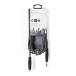 Nedis Stereoljudkabel | 6.35 mm Hane | 3.5 mm Hane | Nickelplaterad | 3.00 m | Rund | Mörkgrå | Kartonghylsa Nedis Stereoljudkabel | 6.35 mm Hane | 3.5 mm Hane | Nickelplaterad | 3.00 m | Rund | Mörkgrå | Kartonghylsa