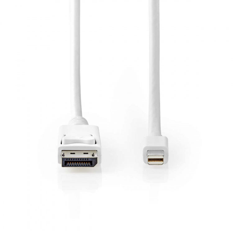 Nedis Mini Displayport-kabel | DisplayPort 1.4 | Mini DisplayPort Hane | DisplayPort Hane | 48 Gbps | Nickelplaterad | 2.00 m | Rund | PVC | Vit | Blister Nedis Mini Displayport-kabel | DisplayPort 1.4 | Mini DisplayPort Hane | DisplayPort Hane | 48 Gbps | Nickelplaterad | 2.00 m | Rund | PVC | Vit | Blister