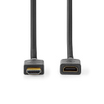 Nedis High Speed ​​HDMI ™ kabel med Ethernet | HDMI™ Kontakt | HDMI™ Utgång | 4K@60Hz | ARC | 18 Gbps | 2.00 m | Rund | PVC | Antracit | Låda