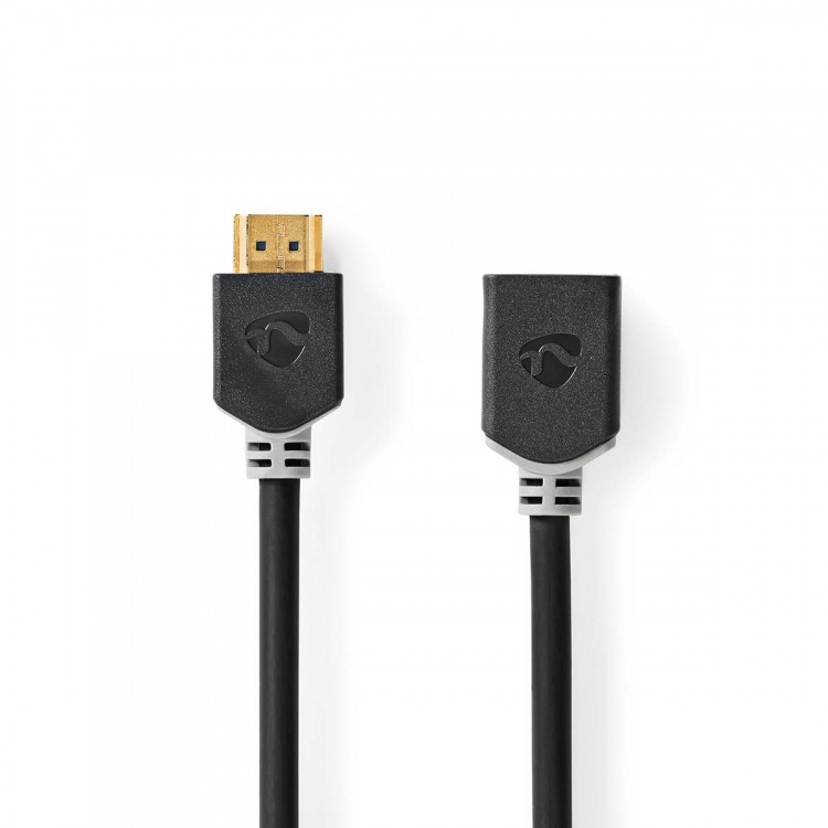 Nedis High Speed ​​HDMI ™ kabel med Ethernet | HDMI™ Kontakt | HDMI™ Utgång | 4K@60Hz | ARC | 18 Gbps | 3.00 m | Rund | PVC | Antracit | Låda