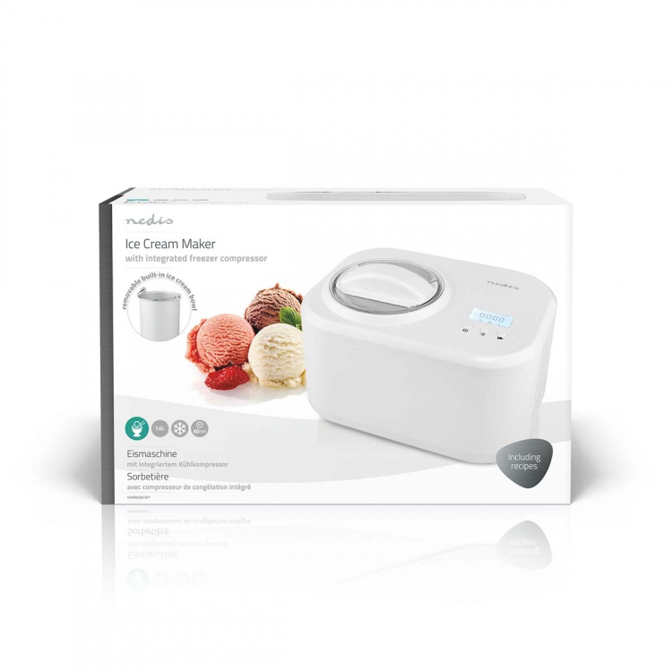 Nedis Glassmaskin | 1.0 l | Vit | Plast