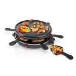 Nedis Gourmet / Raclette | Grill | 6 Personer | Spatel | Non-stick beläggning | Runda