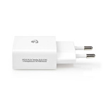 Nedis Väggladdare | 12 W | Snabbladdnings funktion | 2.4 A | Antal utgångar: 1 | USB-A | Micro USB (Lös) Kabel | 1.00 m | Single Voltage Output | Vit