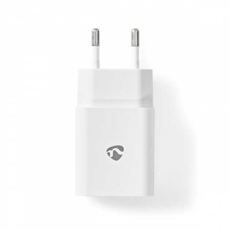 Nedis Väggladdare | 12 W | Snabbladdnings funktion | 2.4 A | Antal utgångar: 1 | USB-A | Micro USB (Lös) Kabel | 1.00 m | Single Voltage Output | Vit