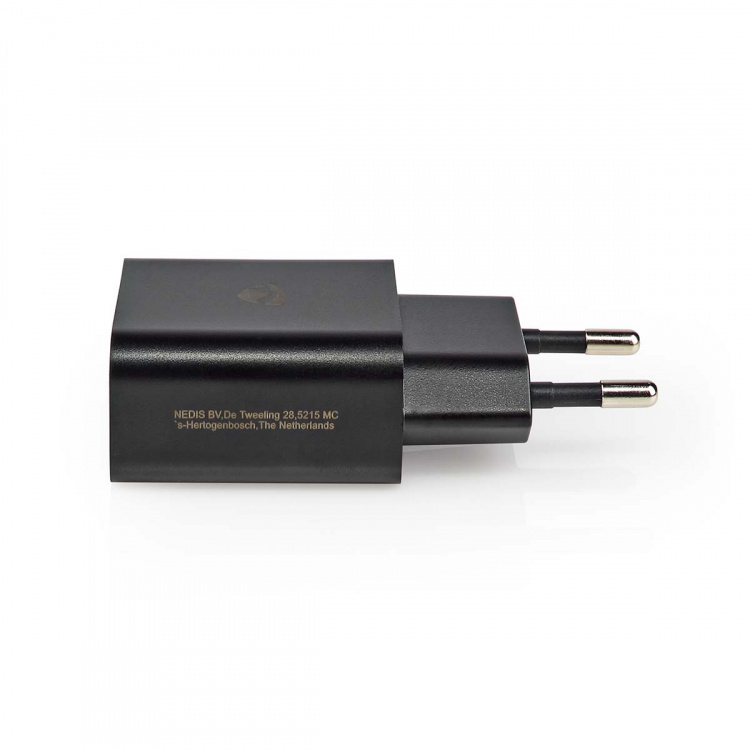 Nedis Väggladdare | 12 W | Snabbladdnings funktion | 1x 2.4 A A | Antal utgångar: 1 | USB-A | Utan kabel | Single Voltage Output | Svart